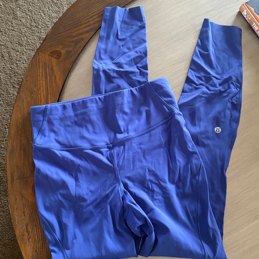 Lululemon Athletica Leggings Blue Size 4 Excellent Condition Spring Color - Picture 10 of 10